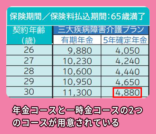 T&Dフィナンシャル生命の料金相場